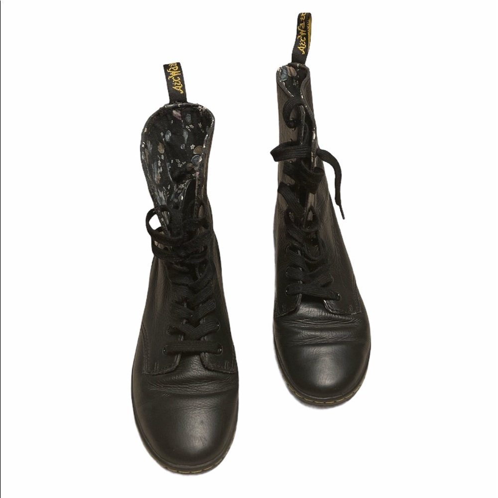 Dr. Martens Stratford Soft Leather Floral Interior Kids Boots Size 4 - Picture 5 of 7